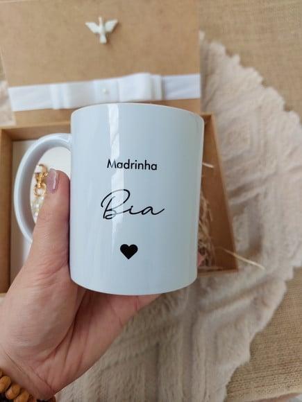 Convite ou Lembrança Madrinha ou Padrinho Batismo