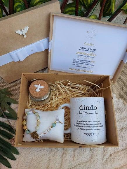 Convite ou Lembrança para Padrinho ou Madrinha de Batismo