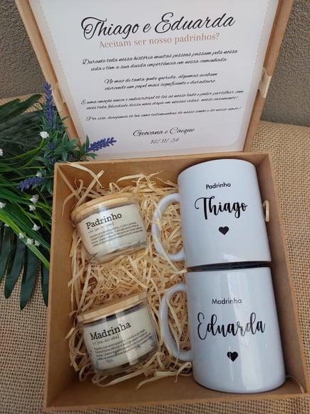 Convite ou Lembrança para Padrinhos de Casamento