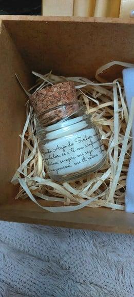 Convite para Madrinha com Terço e Vela
