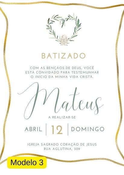 Convite Virtual Batismo