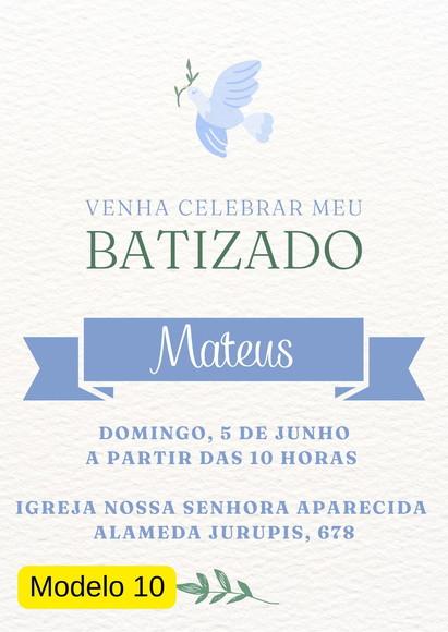 Convite Virtual Batismo