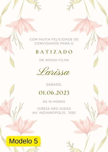 Convite Virtual Batismo