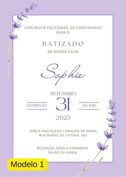 Convite Virtual Batismo