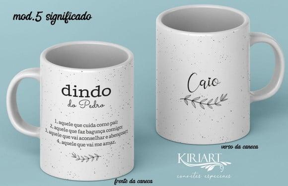 Dupla de Canecas para Padrinhos de Batismo