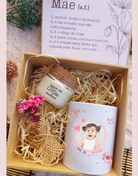 Kit Presente Dia das Mães com Caneca e Vela