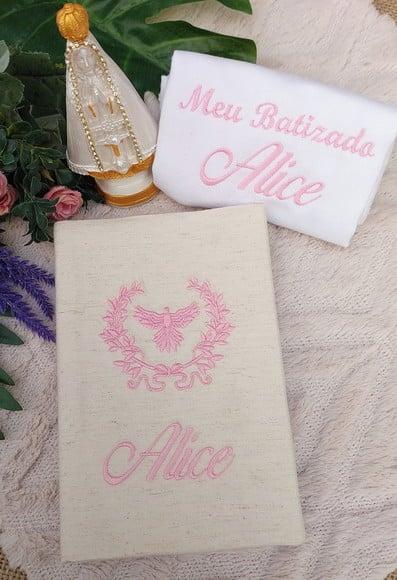 Presente para Afilhado(a) ou Filhos de Batismo com Bíblia