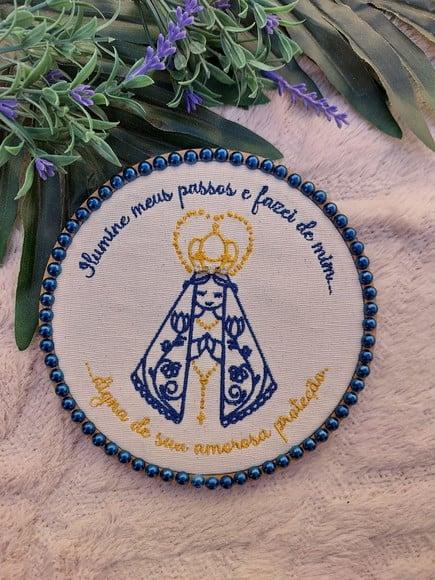 Quadro Bordado Nossa Senhora
