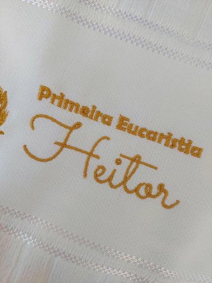 Toalhinha Bordada Eucaristia ou Batismo