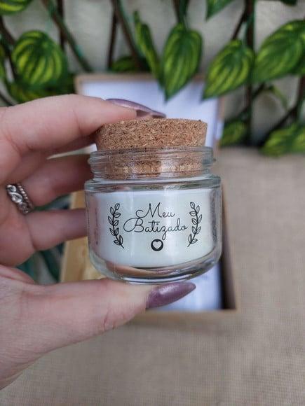 Vela 60 ml Artesanal para Batizado