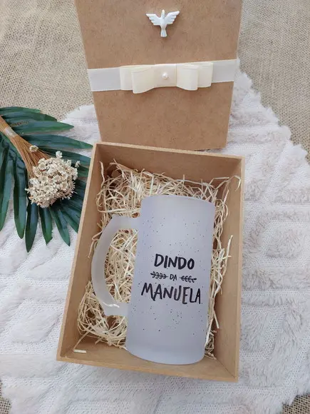 Caixa Padrinhos com Caneca de Chopp