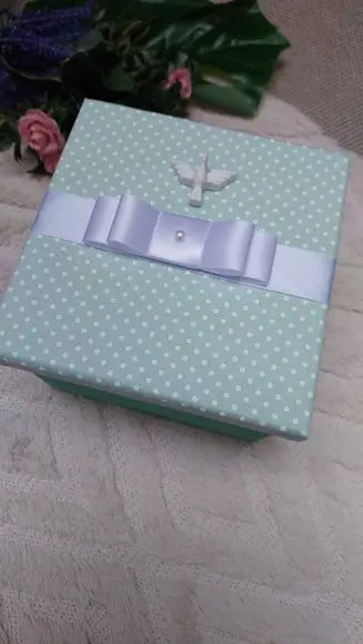 Caixa Personalizada para Batismo 13x13x10