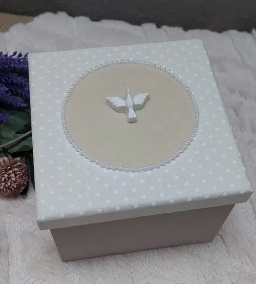 Caixa Personalizada para Batismo 13x13x10