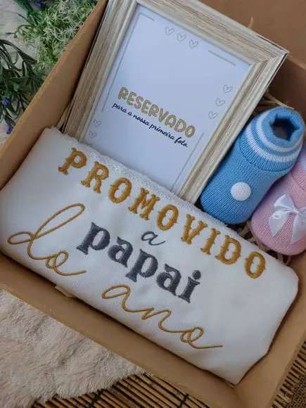 Caixa Presente Papai Revelação Gravidez
