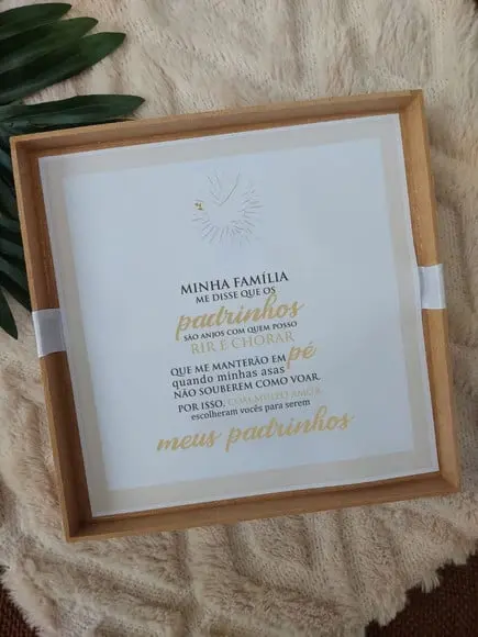 Caixa Promo Casal de Padrinhos de Batismo (sem Personalizar)