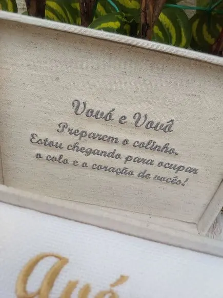 Caixa Presente Revelação Gravidez para Avós