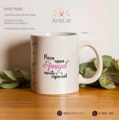 Caneca Amizade Personalizada