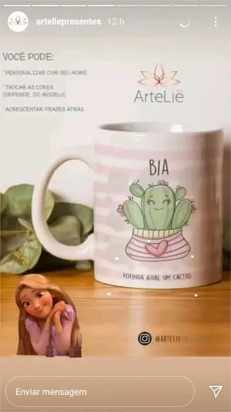 Caneca Cactos Personalizada