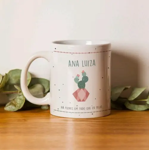 Caneca Cactos Personalizada