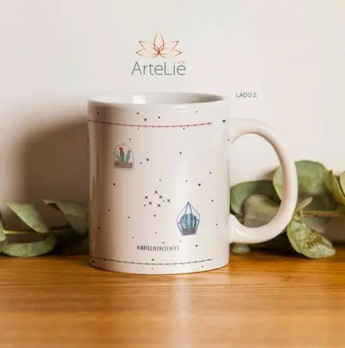 Caneca Cactos Personalizada