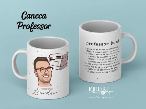 Caneca Caricatura Dia Do Professor