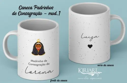 Caneca Madrinha ou Padrinho de Consagração