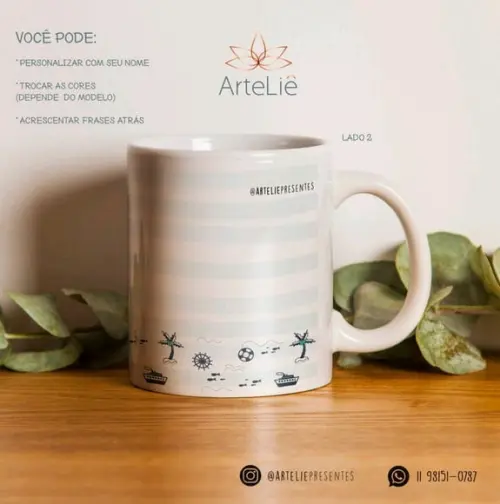 Caneca Náutica Masculino