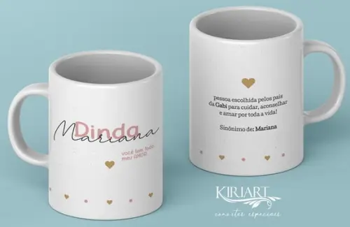 Caneca para Padrinhos de Batismo (unitário)