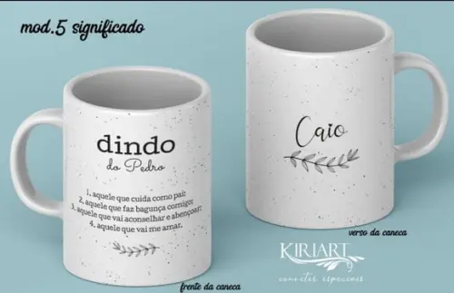 Caneca para Padrinhos de Batismo (unitário)