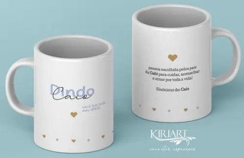 Caneca para Padrinhos de Batismo (unitário)