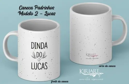 Caneca para Padrinhos de Batismo Unitário