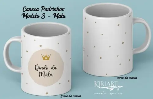 Caneca para Padrinhos de Batismo Unitário