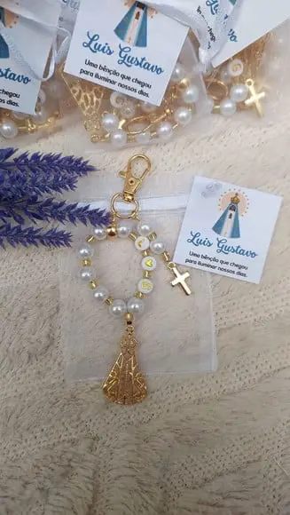 Chaveirinho Terço Personalizados para Nascimento