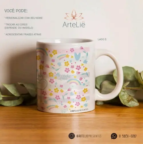 Caneca Unicórnio Personalizada