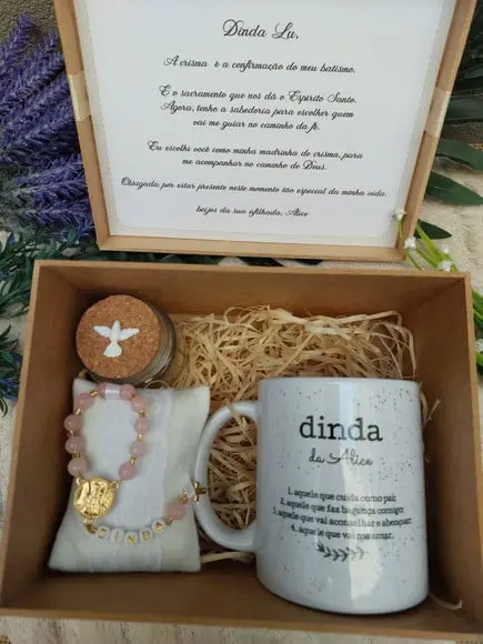 Convite ou Lembrança para Padrinho ou Madrinha de Crisma