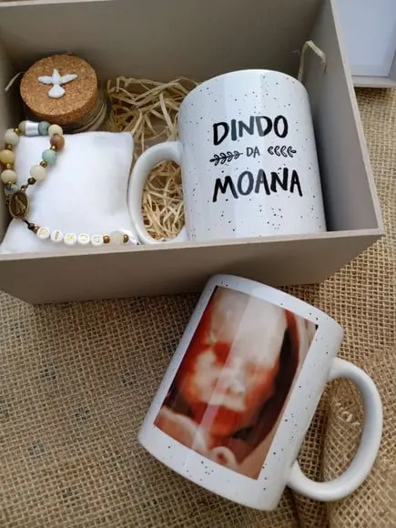 Convite ou Lembrança para Padrinhos de Batismo