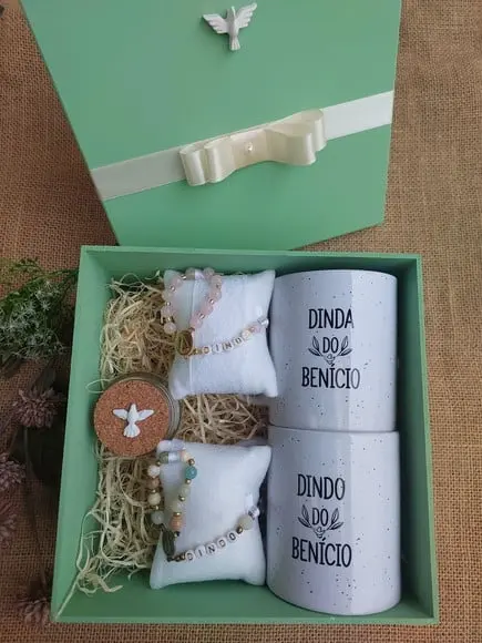 Convite ou Lembrança para Padrinhos de Batismo