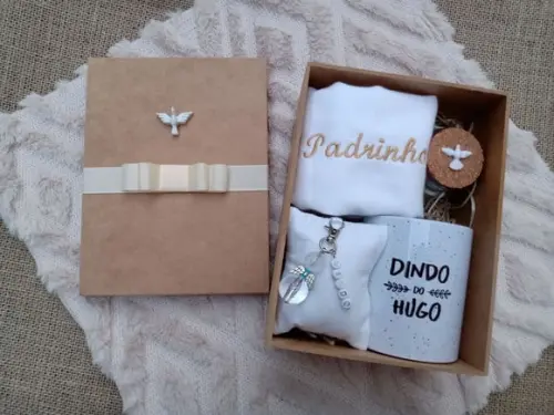 Convite Ou Lembrança Para Padrinhos De Batismo