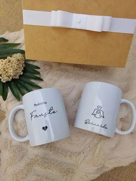 Convite Ou Lembrança Para Padrinhos De Batismo