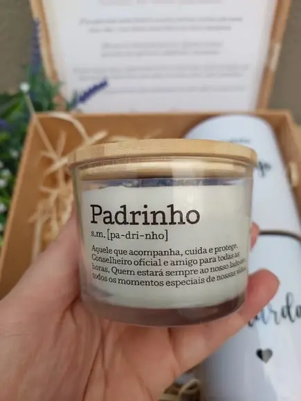 Convite ou Lembrança para Padrinhos de Casamento