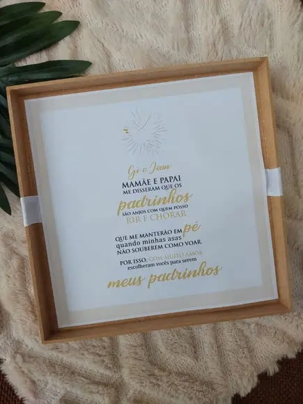 Convite para Casal de Padrinhos de Batismo