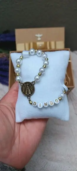 Convite para Padrinho com Terço e Vela