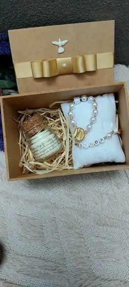 Convite para Padrinhos com Terço e Vela (dindo ou Dinda)