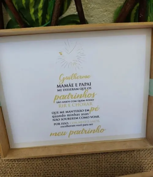 Convite para Padrinho ou Madrinha de Batismo