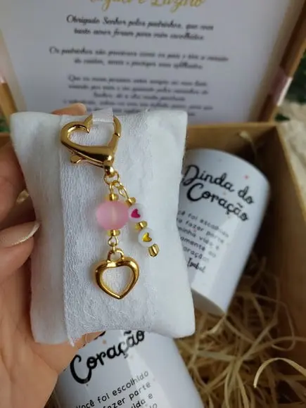 Convite para Padrinhos de Batismo com 2 Canecas