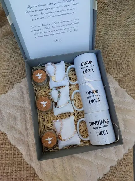 Convite para Padrinhos de Batismo Triplo