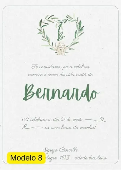 Convite Virtual Batismo