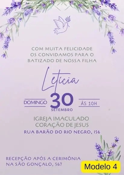Convite Virtual Batismo
