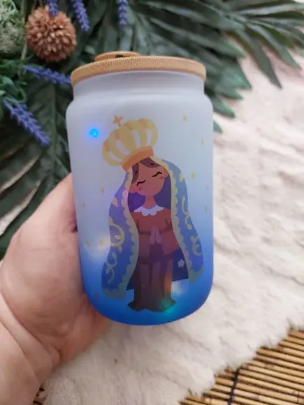 Luminária Nossa Senhora a Pilha Led