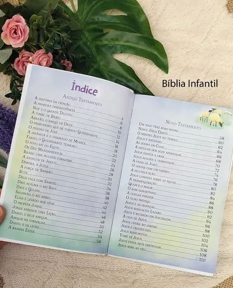 Presente para Afilhado(a) ou Filhos de Batismo com Bíblia